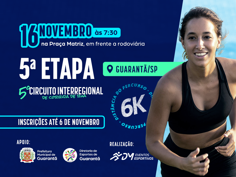 5º Circuito Inter Regional de Corrida de Rua – 5ª Etapa – Guarantã