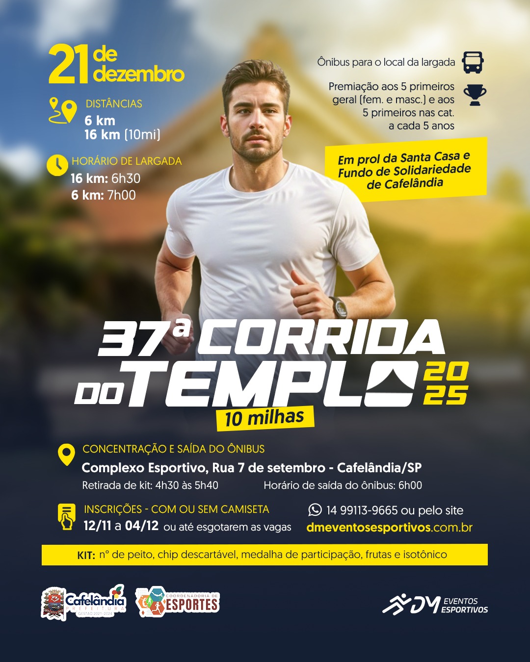 37ª CORRIDA DO TEMPLO – 10 MILHAS – CAFELÂNDIA