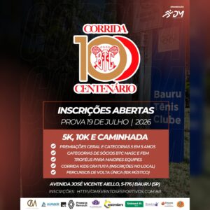 Corrida Centenário Bauru Tênis Clube