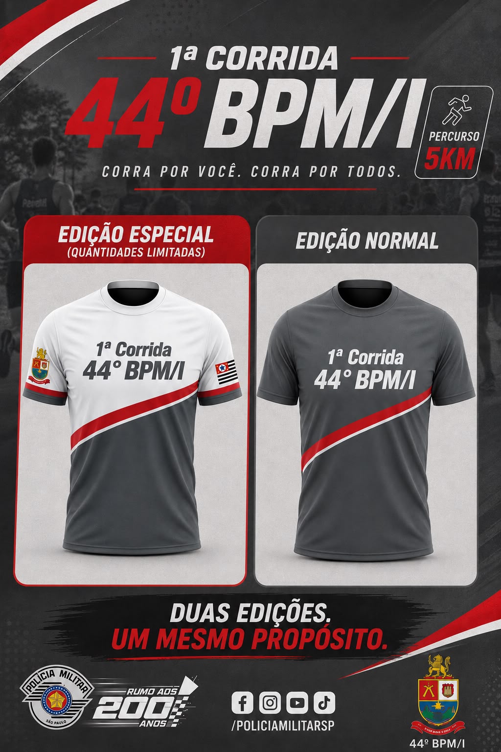 1° CORRIDA DE RUA DO 44° BPM/I -LINS-SP - Imagem 2