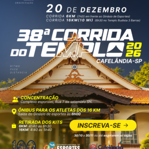 38° CORRIDA DO TEMPLO 6 E 16K